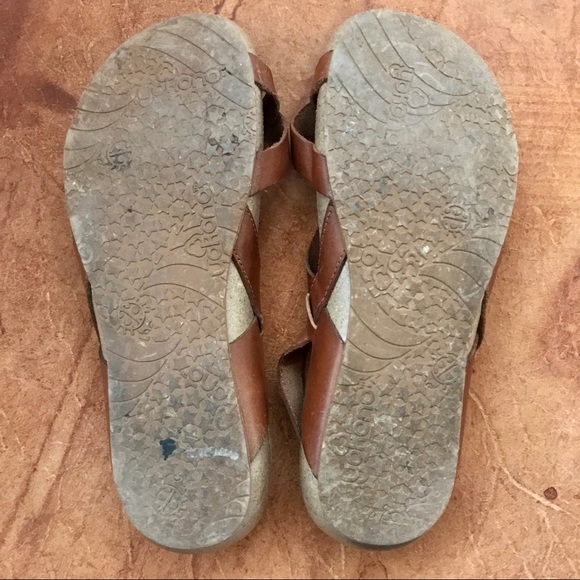 Yokono Strappy Tan Leather Sandals Women’s 7.5/8.5 - Picture 6 of 9